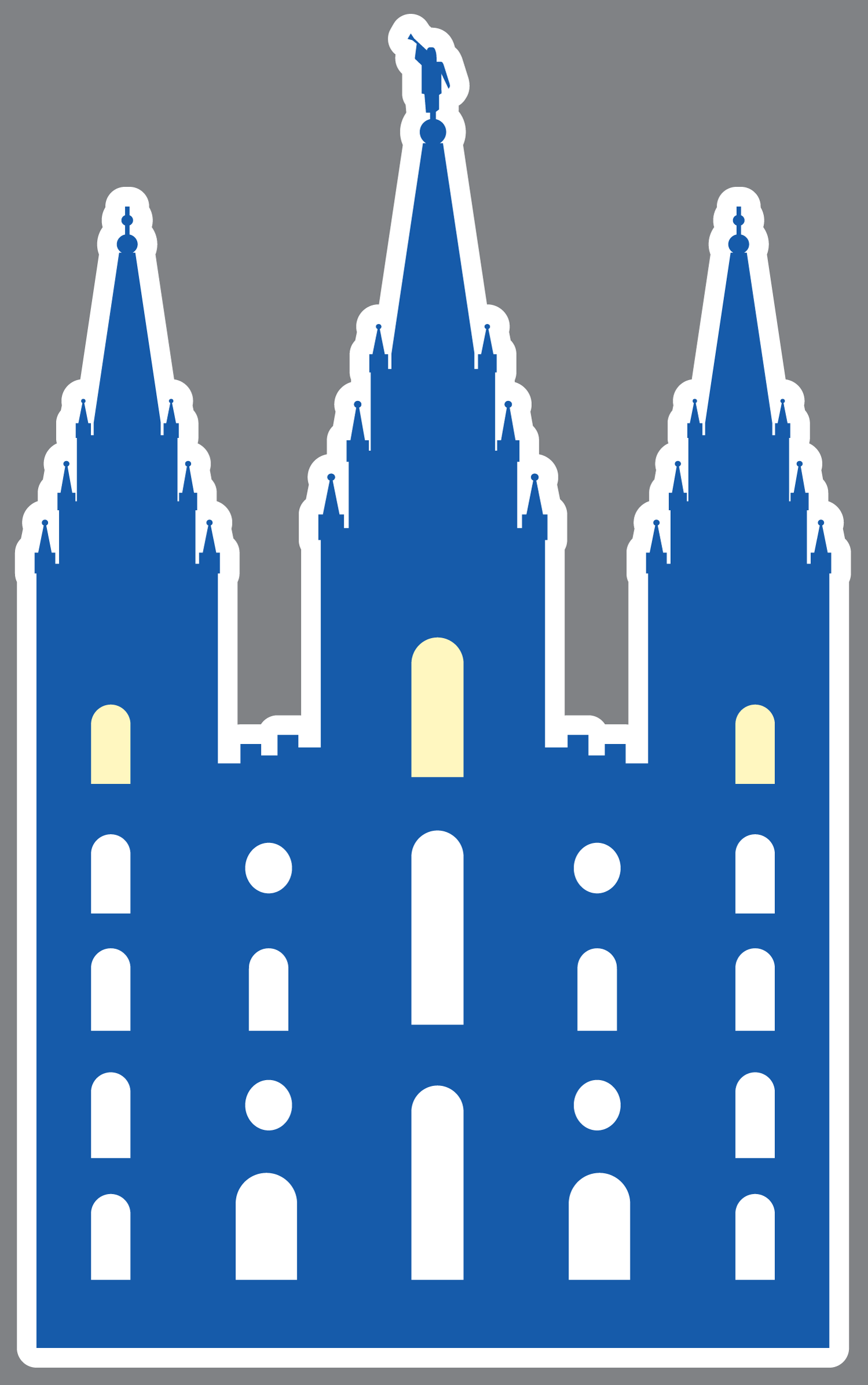 Salt Lake City Temple Sticker — LDS Honey