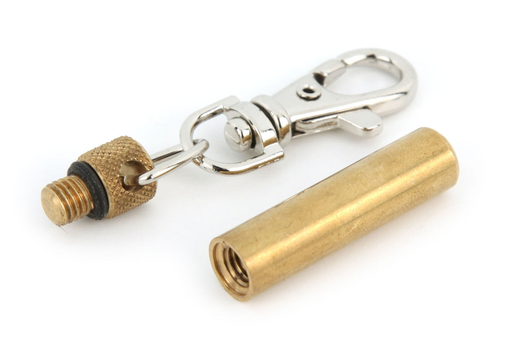 Brass Oil Vial with Clip