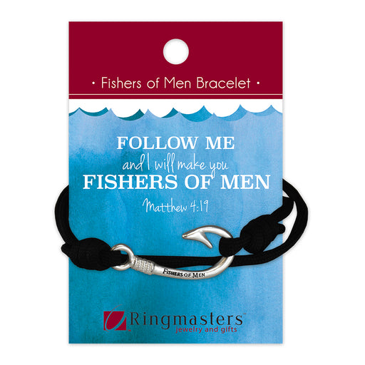 Fishers of Men Paracord Bracelet with Fish Hook (Matthew 4:19)